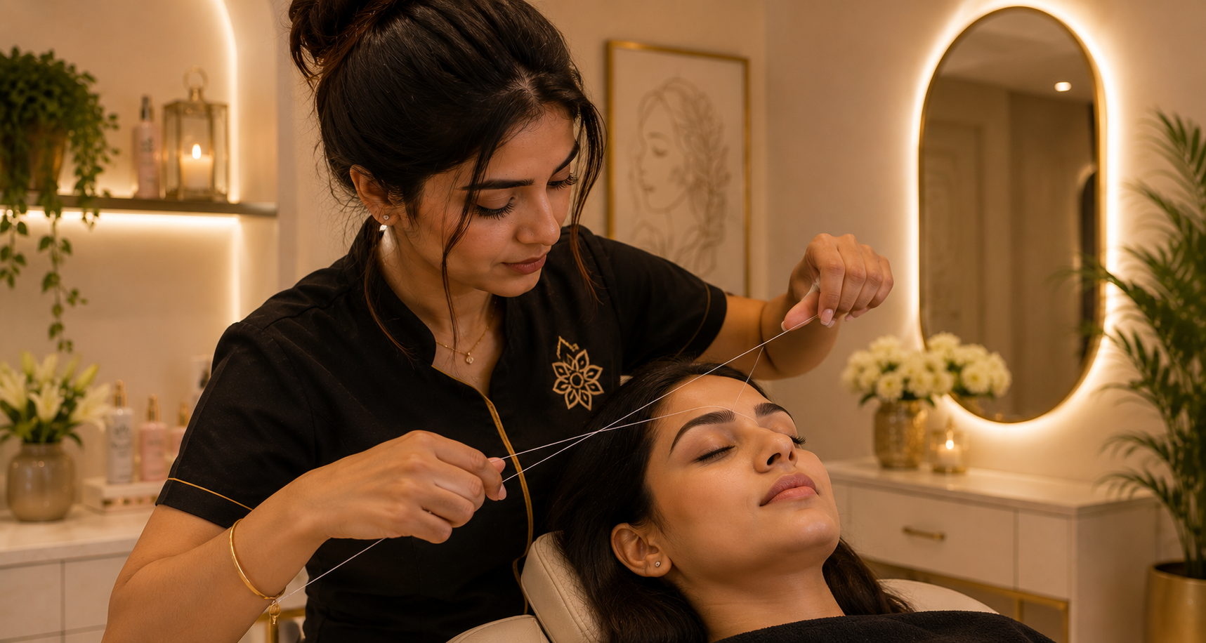 Threading service at The Beauty Lounge